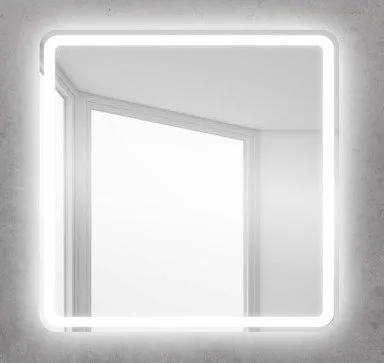BELBAGNO Зеркало со встроенным светильником и сенсорным выключателем, 12W, 220-240V, 800x30x800 АТЕЛЬЕ ВАННОЙ КОМНАТЫ. САМАРА