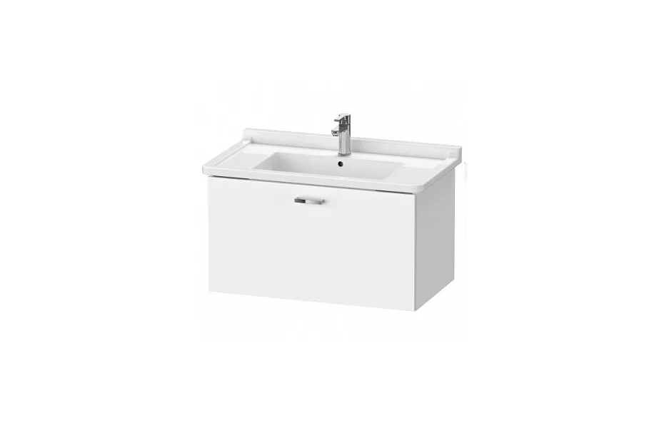 Тумба с раковиной Duravit Xbase 80 см XB603601818 белая матовая МОСПЛИТКА