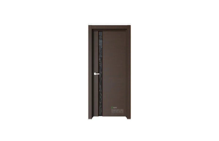 Межкомнатная дверь Elegance E1S Темный шоколад черное стекло 7 ДВЕРЕЙ