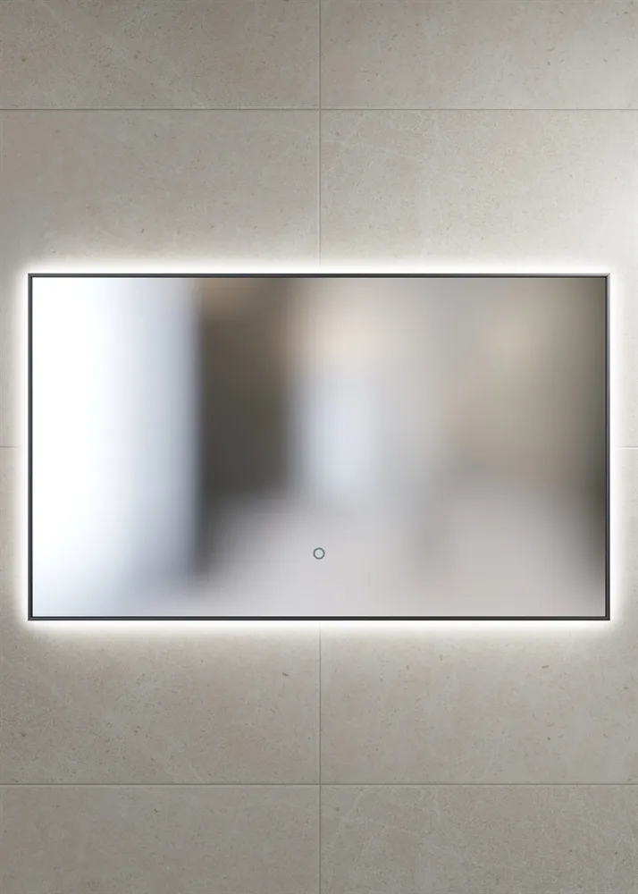 SANVIT Зеркало ПАНОРАМА BLACK LED с подсветкой АТЕЛЬЕ ВАННОЙ КОМНАТЫ. САМАРА