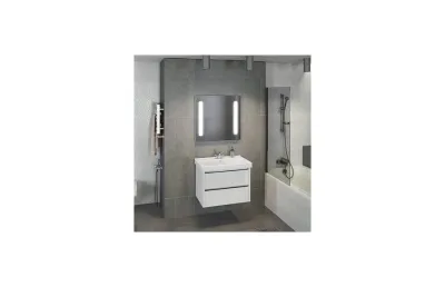 Тумба с раковиной Comforty Дублин-75 белый глянец 00004137103 МОСПЛИТКА