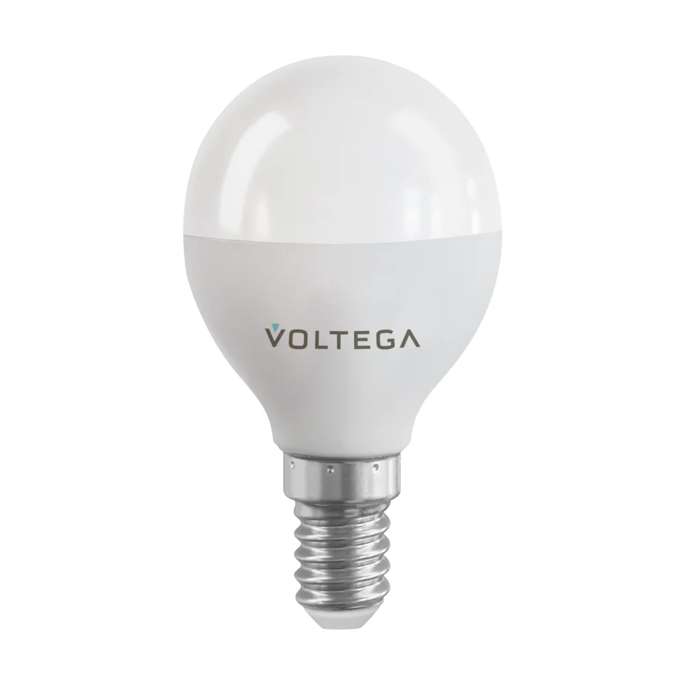 Светодиодная диммируемая лампа Wi-Fi Voltega E14 5W 2700K VG 2428 шар матовый MAYTONI