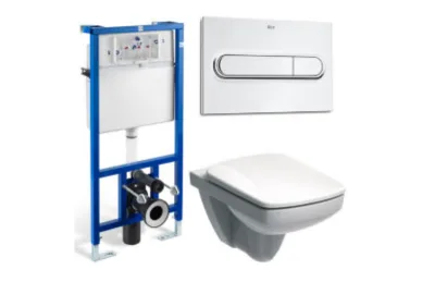Комплект инсталляции Roca Pro WC 89009000K и подвесного унитаза IFO Special RP731100200 Rimfree RP7311-89009 АКВАМЕТРИЯ