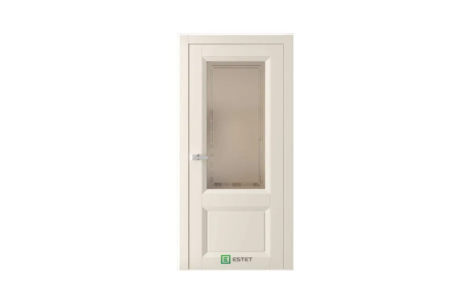 Межкомнатная дверь Mantone 4 RAL1013 стекло бронза 7 ДВЕРЕЙ