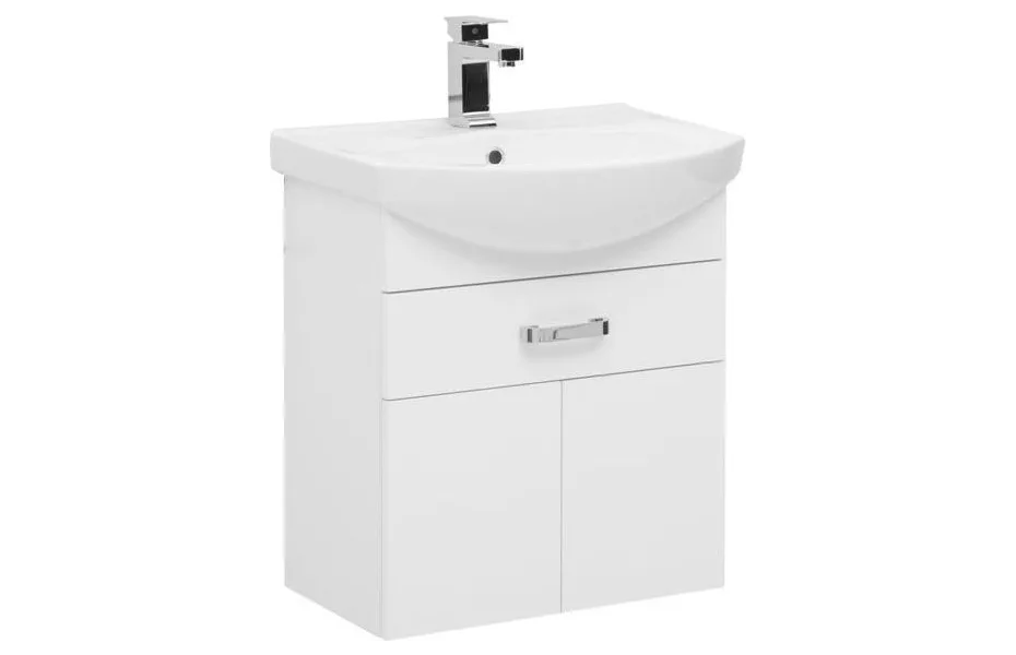 AQUANET Ирис 60 Тумба для ванной комнаты с раковиной (1 ящик, 2 дверцы) АТЕЛЬЕ ВАННОЙ КОМНАТЫ. САМАРА