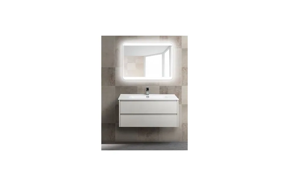 Тумба с раковиной BelBagno Kraft 100 KRAFT-1000-2C-SO-BO белый матовый МОСПЛИТКА