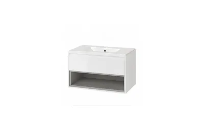 Тумба с раковиной Excellent Tuto 80 см MLEX.0101.800.WHCO МОСПЛИТКА