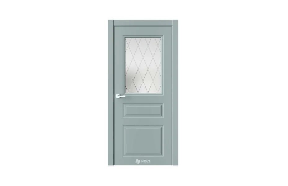 Neo Classic N12 Лунный RAL7042 стекло 7 ДВЕРЕЙ