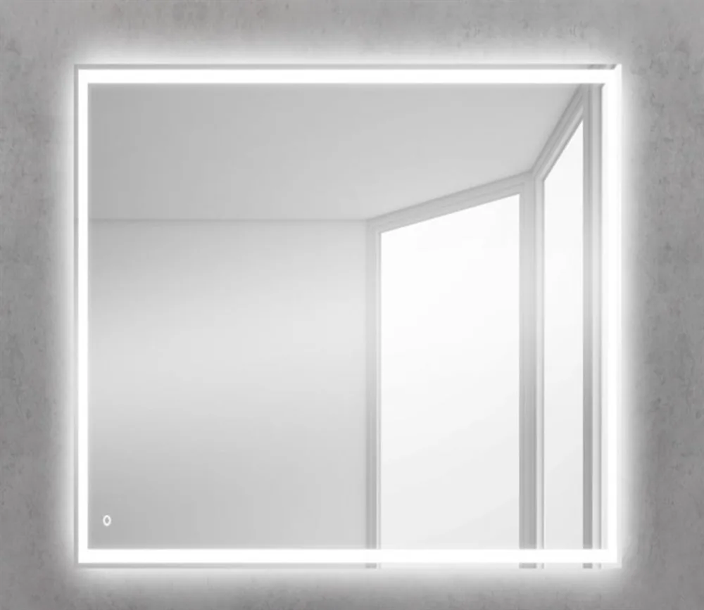 BELBAGNO Зеркало со встроенным светильником и кнопочным выключателем, 12W, 220-240V, 600x30x600 АТЕЛЬЕ ВАННОЙ КОМНАТЫ. САМАРА