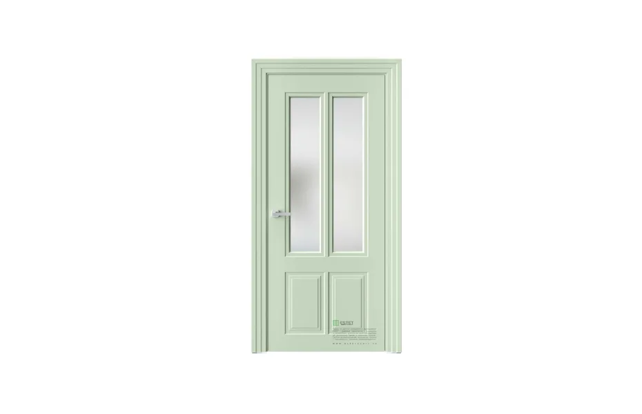 Межкомнатная дверь Novella N36 RAL6019 стекло 7 ДВЕРЕЙ