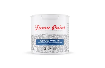 АКРИЛОВАЯ КРАСКА FAMA PAINT SNOW WHITE КОЛЕРОВАННАЯ БИОФА – САМАРА