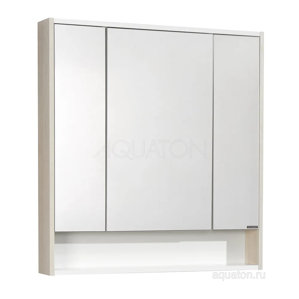 AQUATON Рико 80 Зеркальный шкафчик АТЕЛЬЕ ВАННОЙ КОМНАТЫ. САМАРА