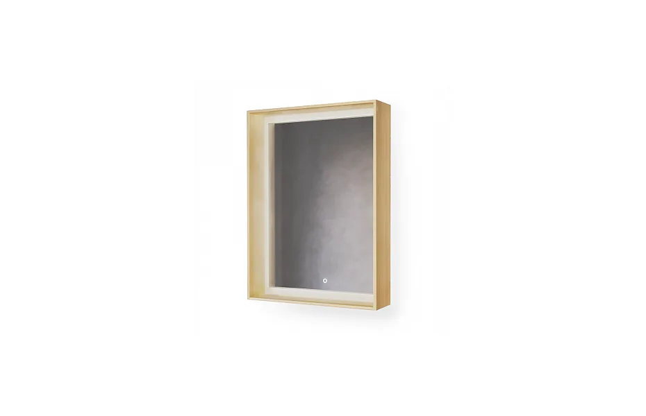 Зеркало Raval Frame Fra.02.60/W-DS, 60 см, с подсветкой, дуб сонома МОСПЛИТКА