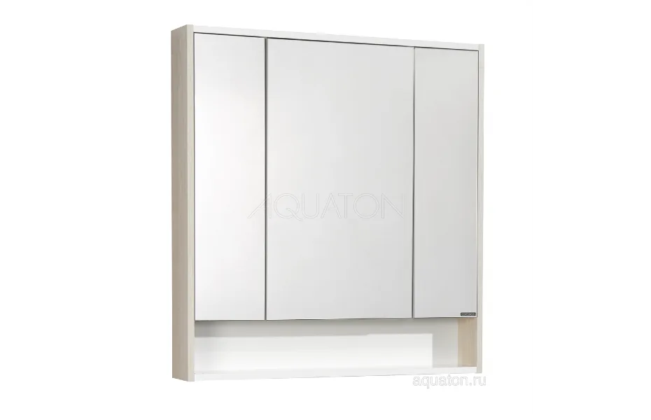 AQUATON Рико 80 Зеркальный шкафчик АТЕЛЬЕ ВАННОЙ КОМНАТЫ. САМАРА
