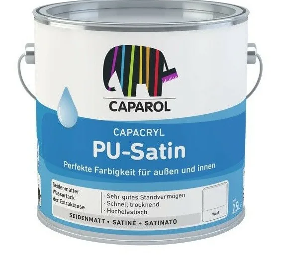 Эмаль полиуретановая Caparol Capacryl PU-Satin 2,4л КАПАРОЛ ЦЕНТР САМАРА