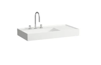 Раковина подвесная Laufen Kartell 90x46 (с полочкой справа) 8.1033.8.000.104.1 АКВАМЕТРИЯ