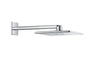 GROHE Rainshower 310 SmartActive Cube Верхний душ (квадратный, 2 режима струи) с душевым кронштейном 400 мм, хром АТЕЛЬЕ ВАННОЙ КОМНАТЫ. САМАРА