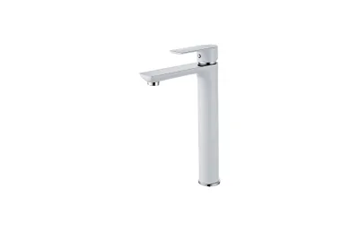 Смеситель для раковины Aquanet Arctic AF520-11СW белый/хром МОСПЛИТКА