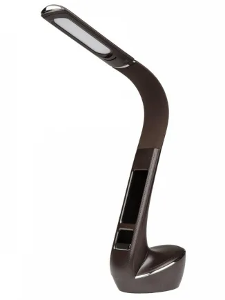 НАСТОЛЬНАЯ ЛАМПА (UL-00006769) UNIEL TLD-566 BROWN/LED/300LM/4500K/DIMMER MNOGOROZETOK - МНОГОРОЗЕТОК