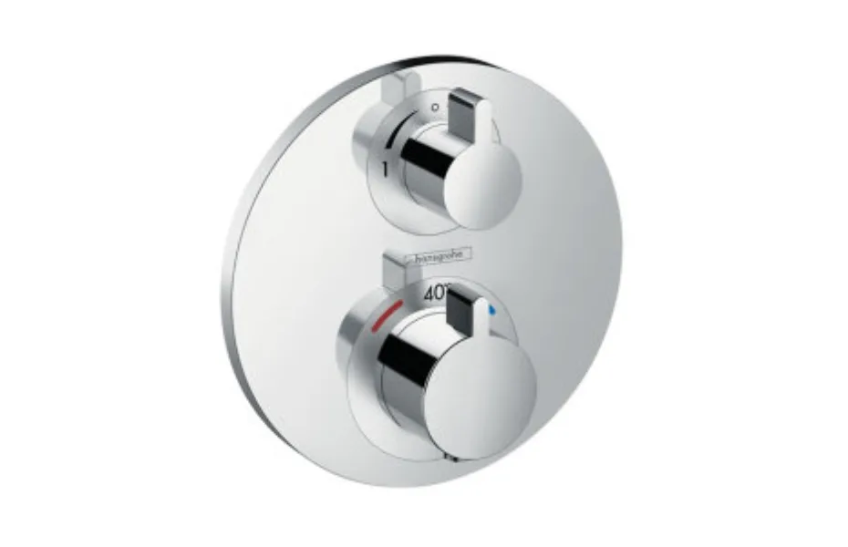Термостат с запорным/переключающим вентилем Hansgrohe Ecostat S 15758000 АКВАМЕТРИЯ