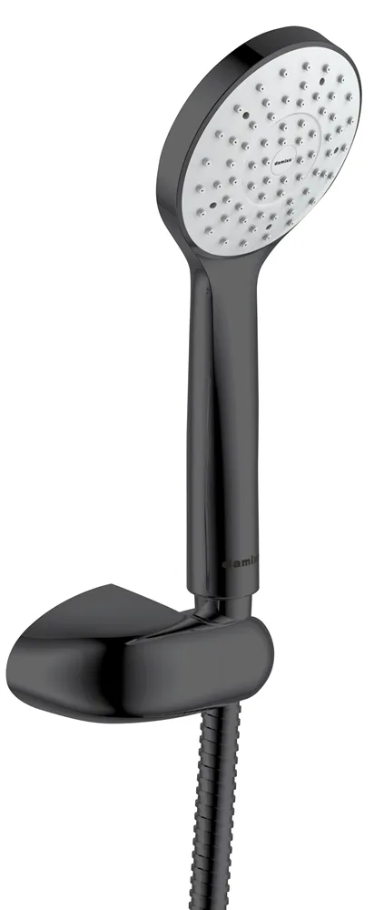 Damixa Eclipse Graphite душевой набор: 100 мм, 1ф, наст. держатель, шланг 1,5м АТЕЛЬЕ ВАННОЙ КОМНАТЫ. САМАРА