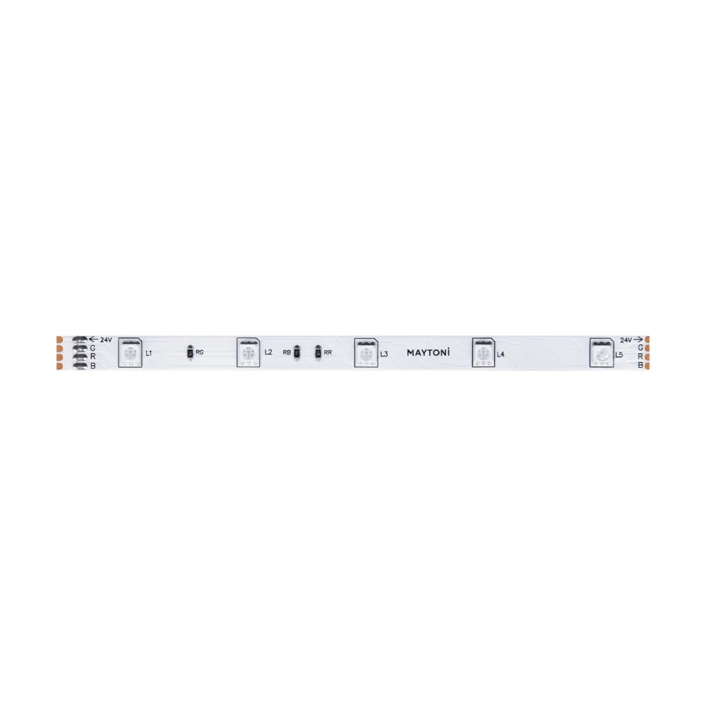 Светодиодная лента 7,2Вт/м 24V IP20 RGB Maytoni 10166 MAYTONI