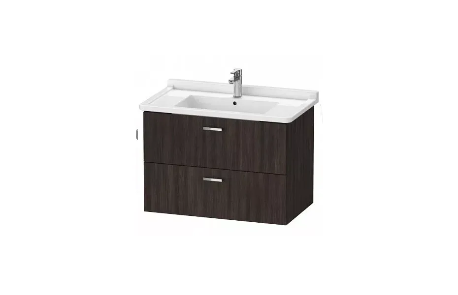 Тумба с раковиной Duravit Xbase 80 см XB618605353 каштан темный1 МОСПЛИТКА