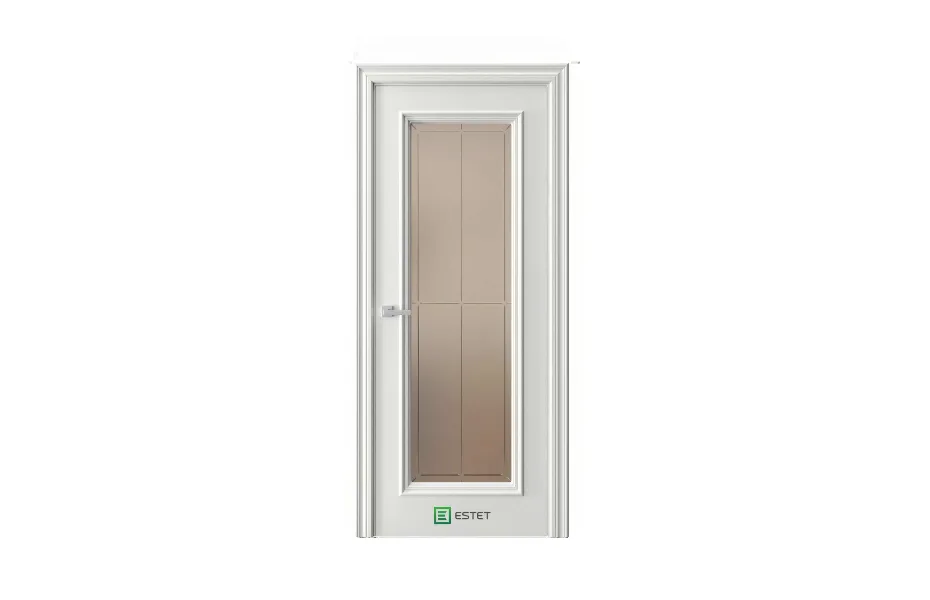 Межкомнатная дверь GL2 RAL9003 стекло 2 7 ДВЕРЕЙ