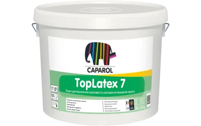 Краска водно-дисперсионная для внутренних работ Caparol TopLatex 7 База 1, 10 л КАПАРОЛ ЦЕНТР САМАРА