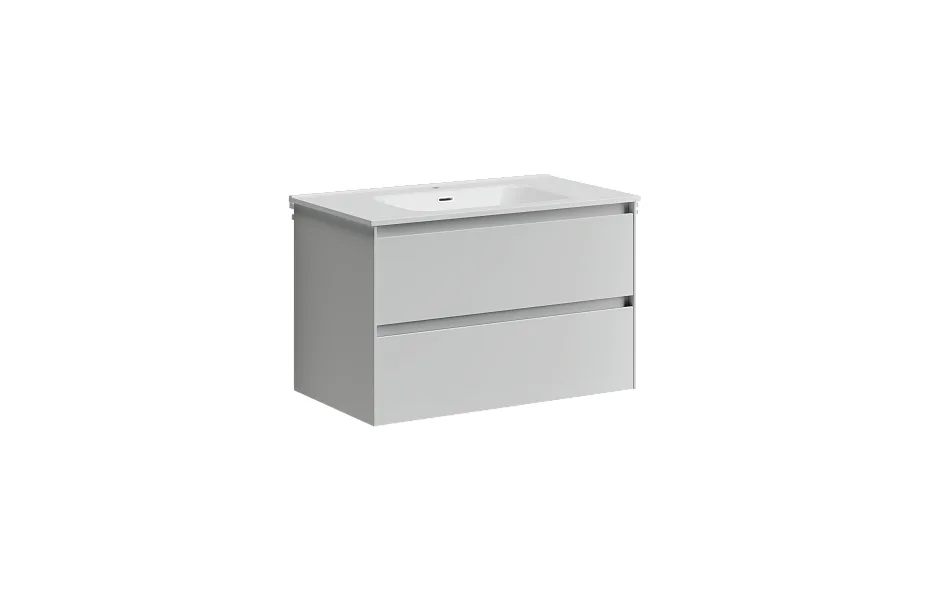 Тумба с раковиной Sancos Cento, 79 см., эмаль белый, CN80W МОСПЛИТКА