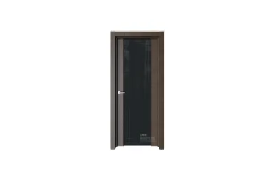 Межкомнатная дверь Elegance E2G Корица черное стекло 2 7 ДВЕРЕЙ