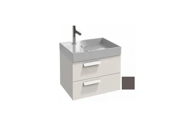 Тумба с раковиной Jacob Delafon Rythmik 60 см EB1301-G80 светло-коричневый глянцевый МОСПЛИТКА