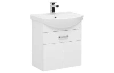 AQUANET Ирис 60 Тумба для ванной комнаты с раковиной (1 ящик, 2 дверцы) АТЕЛЬЕ ВАННОЙ КОМНАТЫ