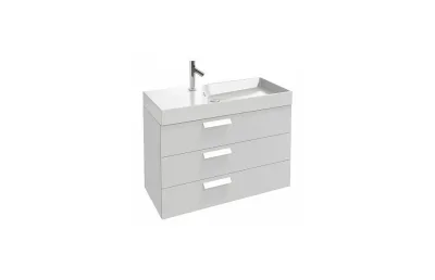 Тумба с раковиной Jacob Delafon Rythmik 100 см EB1310-G1C белый глянцевый МОСПЛИТКА