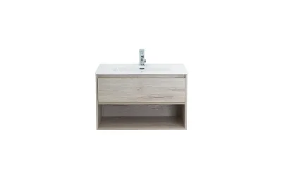 Тумба с раковиной BelBagno Kraft 80 см KRAFT-800-1C-SO-RGB rovere galifax bianco МОСПЛИТКА
