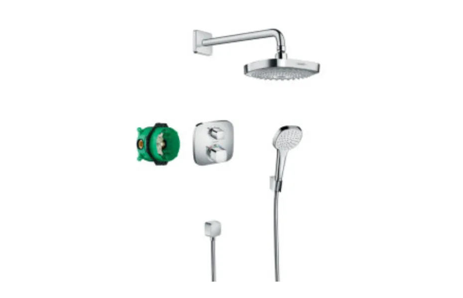 Душевая система скрытого монтажа с термостатом Hansgrohe Croma Select E/Ecostat E 27294000 АКВАМЕТРИЯ