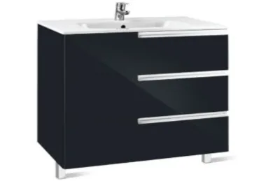 Шкаф под раковину Roca Victoria Nord Black Edition 60x45 ZRU9302832 АКВАМЕТРИЯ
