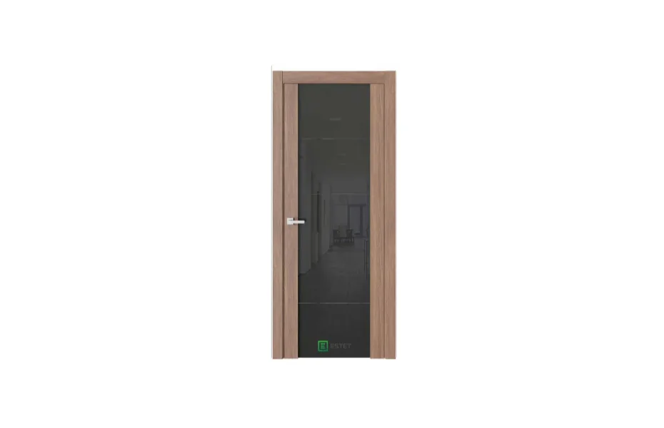 Межкомнатная дверь Elegance E7 Шебби черное стекло 7 ДВЕРЕЙ
