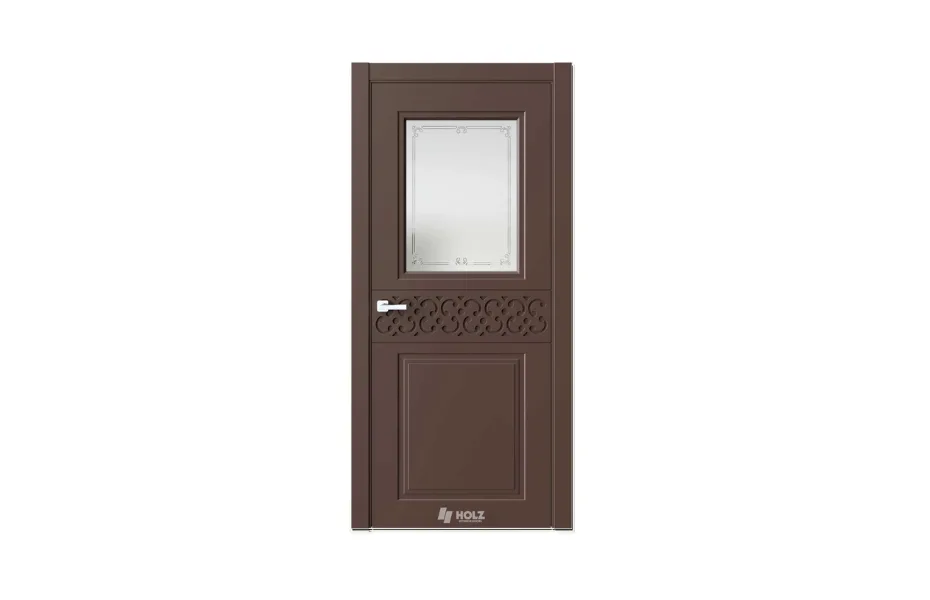 Neo Classic N26 Шоколад RAL8017 стекло 7 ДВЕРЕЙ