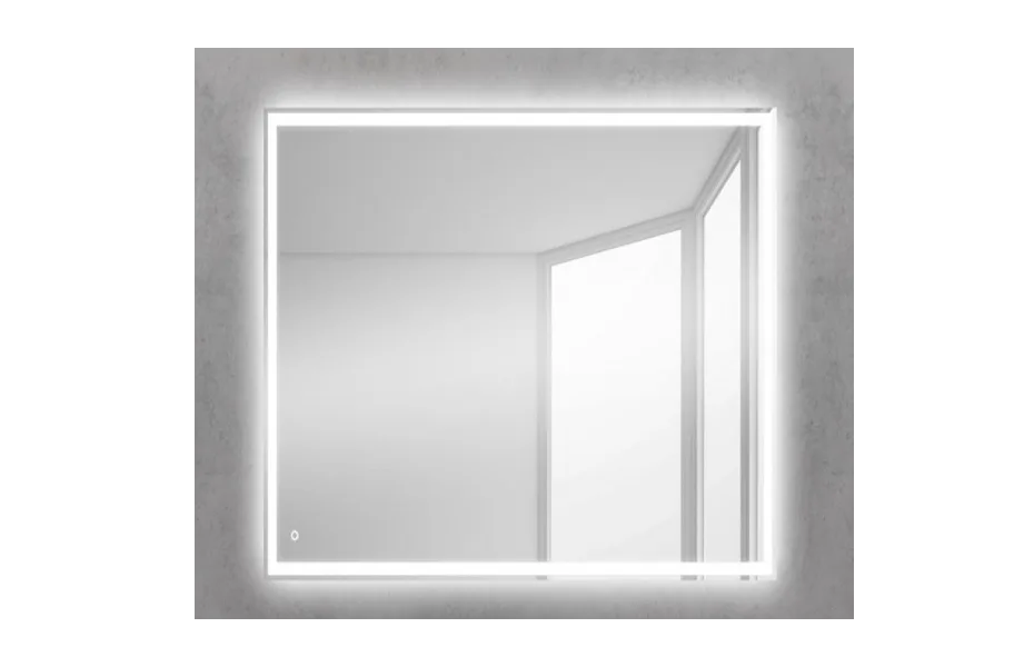 BELBAGNO Зеркало со встроенным светильником и кнопочным выключателем, 12W, 220-240V, 600x30x600 АТЕЛЬЕ ВАННОЙ КОМНАТЫ. САМАРА