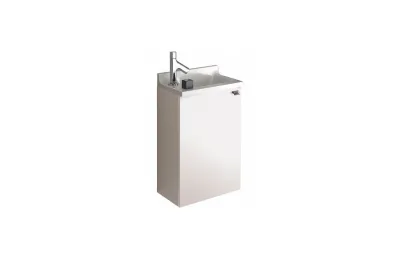 Тумба с раковиной Jacob Delafon Pop Laminar 40 см EB285-G1C белый глянцевый МОСПЛИТКА