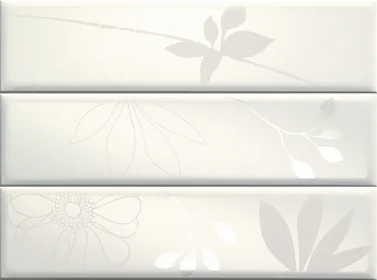 CIR Flair Inserto Bianco S/3, панно (3 шт.) ARTCERAMICA - АРТКЕРАМИКА