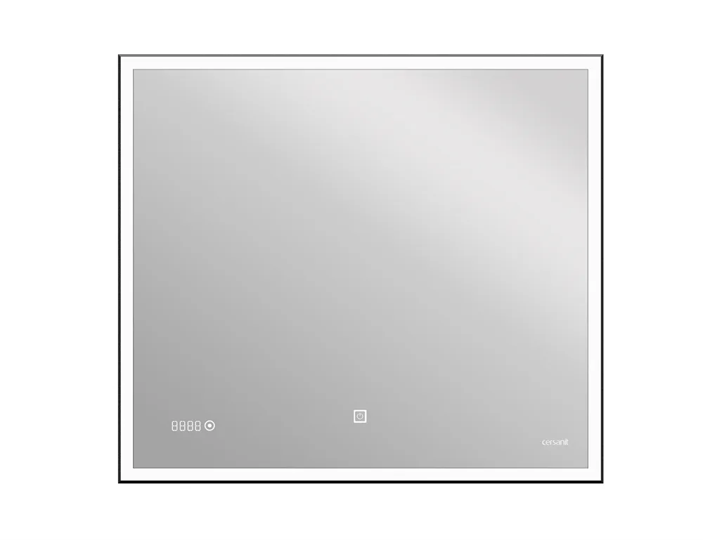 CERSANIT зеркало: LED 011 design 80x70 с подсветкой часы металл. рамка прямоугольное АТЕЛЬЕ ВАННОЙ КОМНАТЫ. САМАРА