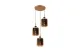 ПОДВЕСНАЯ ЛЮСТРА LUMINA DECO ALACOSMO LDP 6811-3 RD GD МОСПЛИТКА