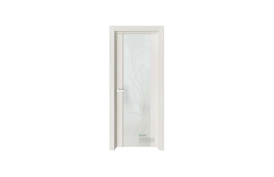 Межкомнатная дверь Elegance E2G Ясень жемчуг стекло 5 7 ДВЕРЕЙ