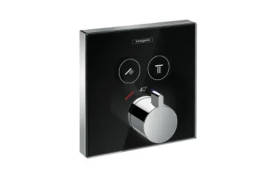 Термостат для душа Hansgrohe ShowerSelect 15738600 черный/хром АКВАМЕТРИЯ