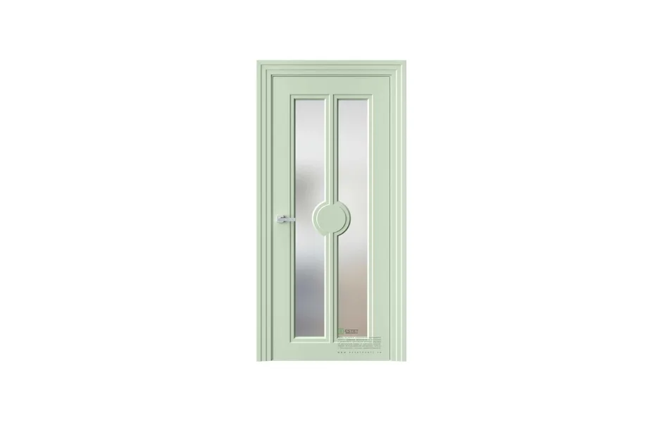 Межкомнатная дверь Novella N34 RAL6019 стекло 7 ДВЕРЕЙ