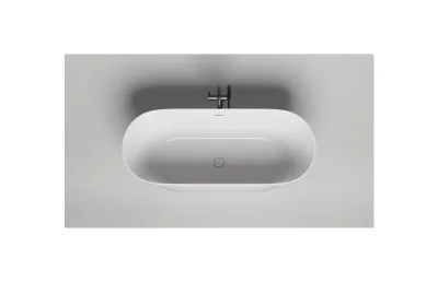 Ванна из искусственного камня 170х72 см Salini Mona 102912G белая МОСПЛИТКА