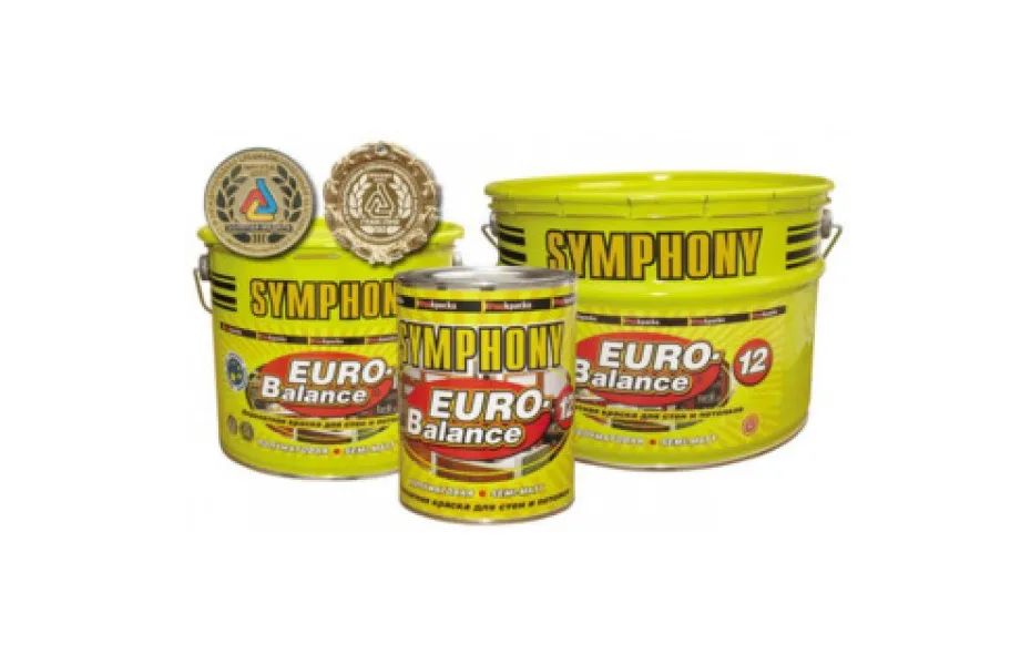 SYMPHONY EURO-BALANCE 12 - АКРИЛАТНАЯ ПОЛУМАТОВАЯ КРАСКА А ФИНКРАСКИ – САМАРА