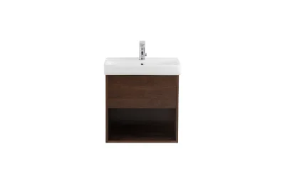 Тумба с раковиной BelBagno Neon 60 см NEON-600-1C-SO-RS rovere scuro МОСПЛИТКА